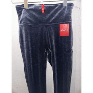 Spanx NWT Velvet Velour Leggings‎ Classic Navy Women's Size XS